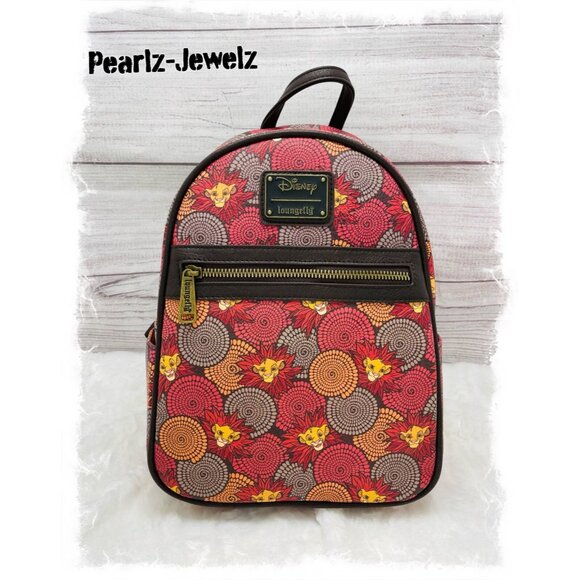 Loungefly Disney Lion King Simba Floral Mane Allover Print Mini Backpack NWT main image 6